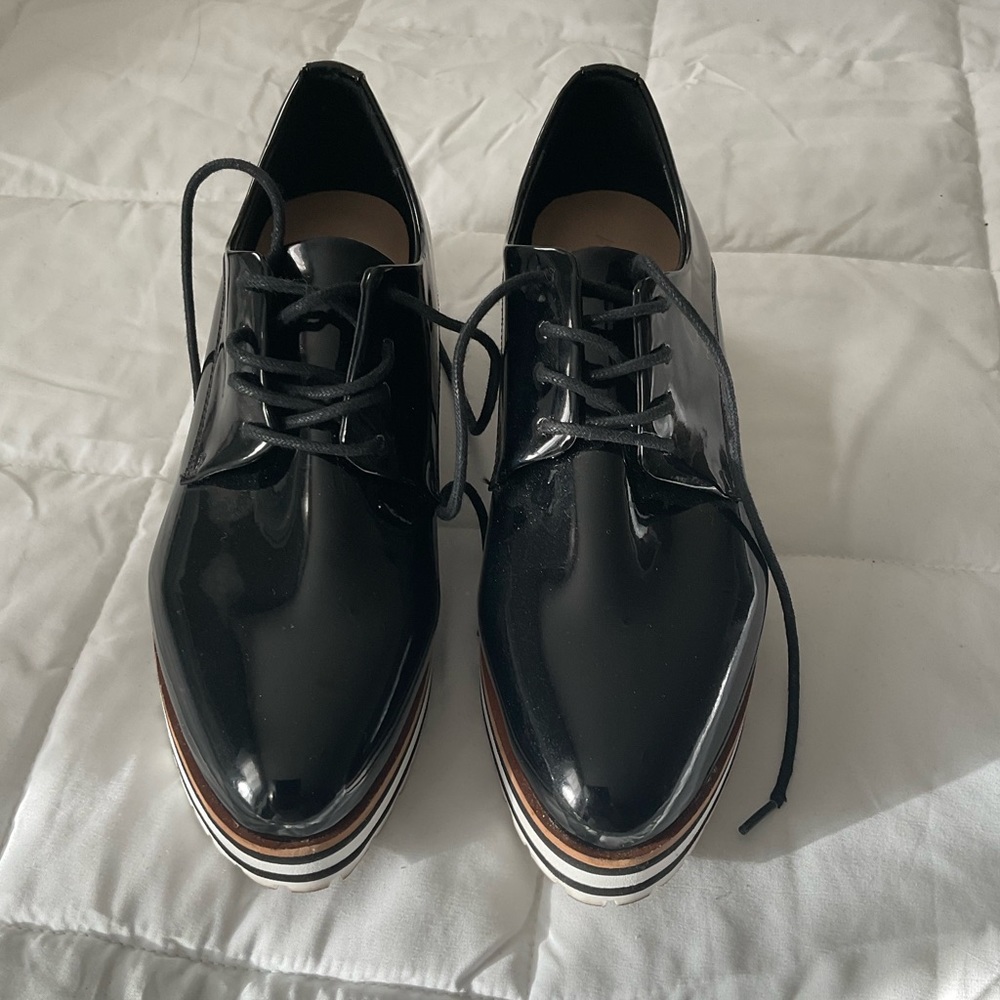 Aldo Black Lace Shoes Size 8